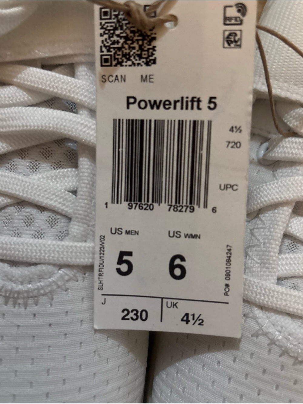 adidas Power lift 5 White and Navy Women's size 6 , Men’s size 5 - Picture 7 of 7
